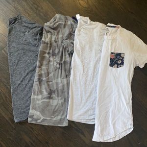 4 Men's Tshirts XS Hollister American Eagle H&M